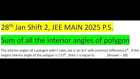 The interior angles of a polygon with n sides are in an A.P. with common difference 6 . If the large