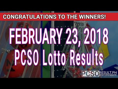 lotto result february 23 2018