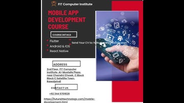 Mobile App Development Course In Rawalpindi And Islamabad