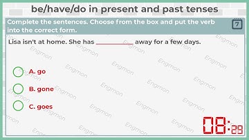 Unit 23 - be/have/do in present and past tense  (Essential Grammar in Use video test)