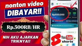 NONTON YOUTUBE SHORT DIBAYAR - CARA NONTON VIDEO DAPAT UANG - CARA MENDAPATKAN UANG DARI INTERNET