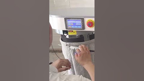 Automtic Draw Cord Inserting  String Thrusting Machine （Pants）#shorts