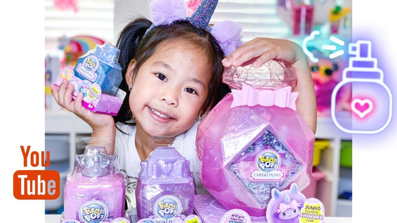 Pikmi Pops Surprise Cheeki Puffs Plush Toy