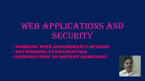 WEB APPLICATION ACCESSIBILITY FUNDAMENTAL AMD INSTANT MESSAGING  PART 1