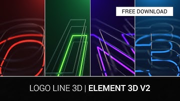 Logo Line 3D | After Effects | Element 3D v2 (review)