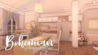 BLOXBURG: *no advanced placement* Bohemian Spring Getaway 74k l tour + speedbuild ♡