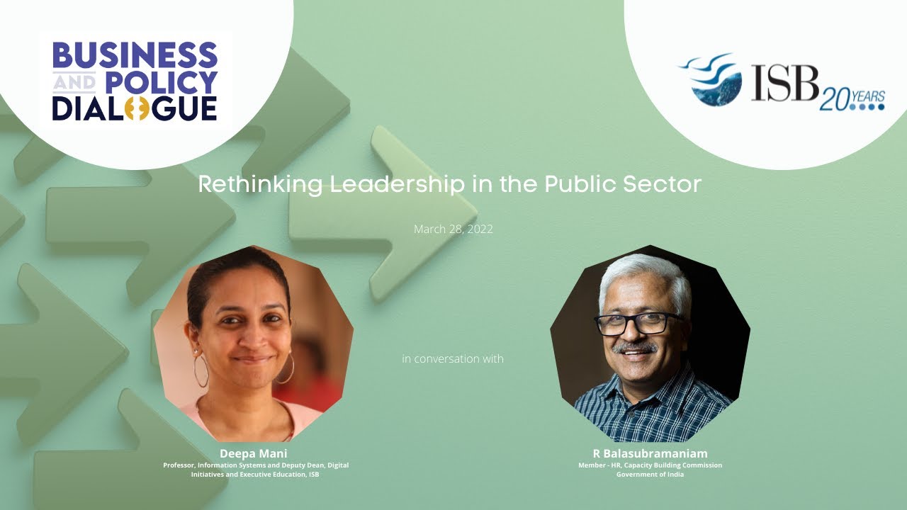 Business and Policy Dialogue with Dr R Balasubramaniam