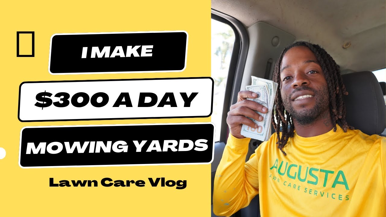 Solo Lawn Care Operator $300 in just 5 hours mowing yards (How to Grow lawn Care Company)