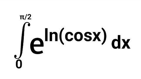 ∫e^ln(cosx) dx from limit 0 to π/2🤔, #calculus , #nda, #integral , #term2 , #cbse , #shorts💥 , #math