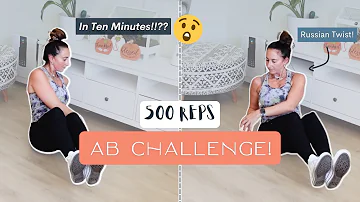 Easiest 500 REPS AB CHALLENGE?!! | Beginner Friendly AB WORKOUT at home (No equipment)