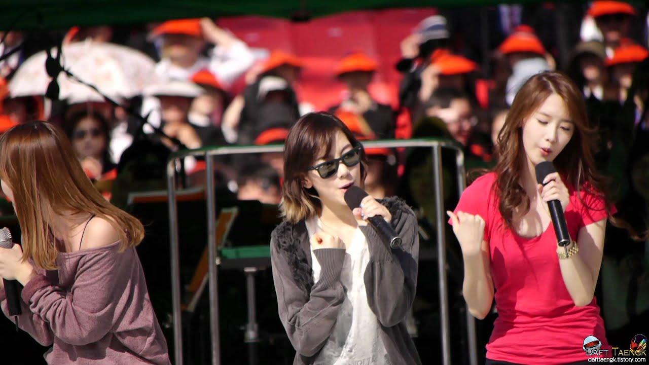 2011/05/14 평창 동계올림픽 유치기원 소녀시대 - Gee 리허설 직캠 by DaftTaengk