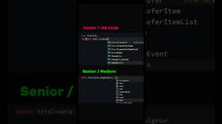 😀Junior: "As long as it works" 😎Senior: "Clean and scalabl" #coding #javascript