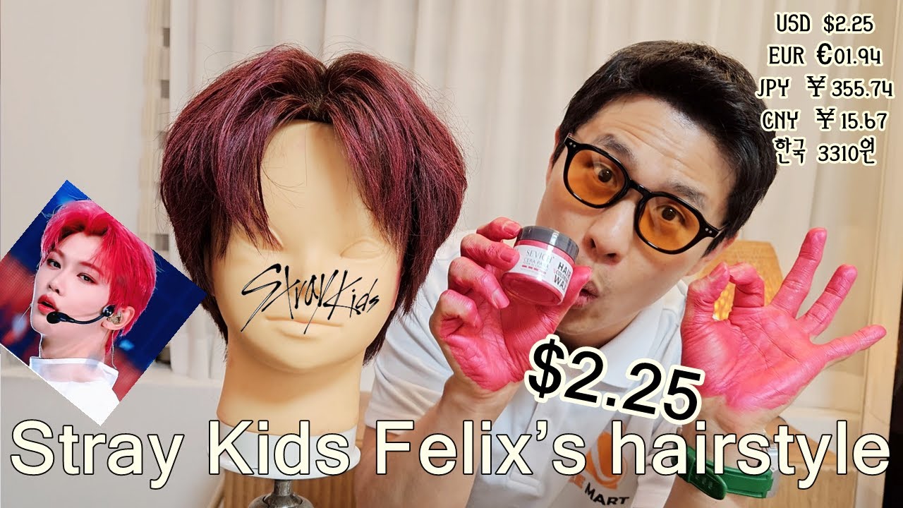 Stray Kids Felix Hair Red Wax $2.25