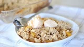 Quick PEACH COBBLER CRUMBLE Recipe | Perfect last minute Thanksgiving Desert by Mansa Queen 2,044 views 6 months ago 8 minutes, 1 second