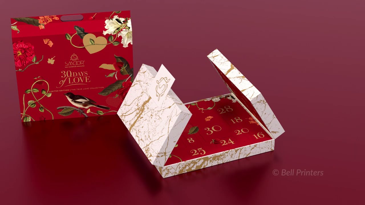 Advent calendar Box Empty | Luxury chocolate Box | custom Packaging Boxes | Large Rigid Box