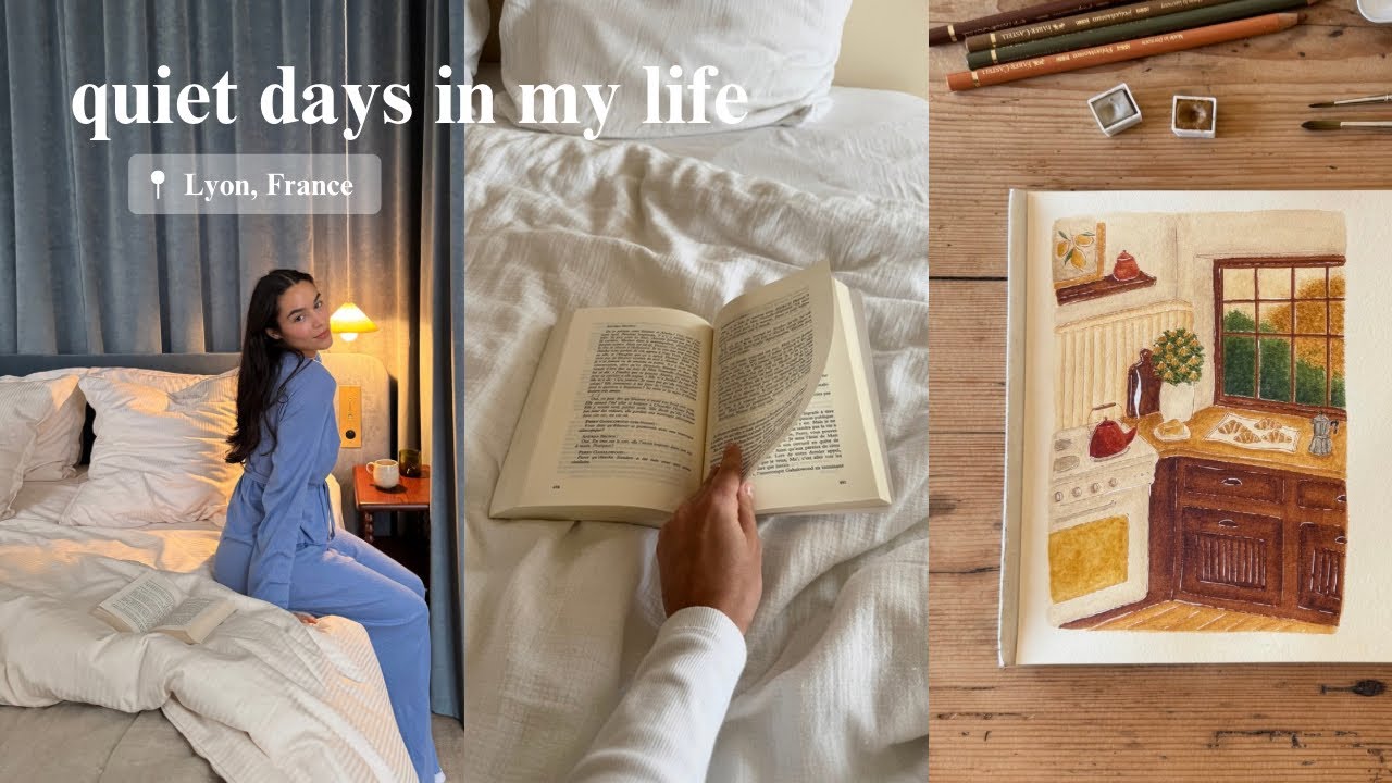 quelques jours calmes dans ma vie : croissants maison, aquarelle & moments doux