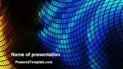Abstract Mosaic PowerPoint Template by PoweredTemplate.com