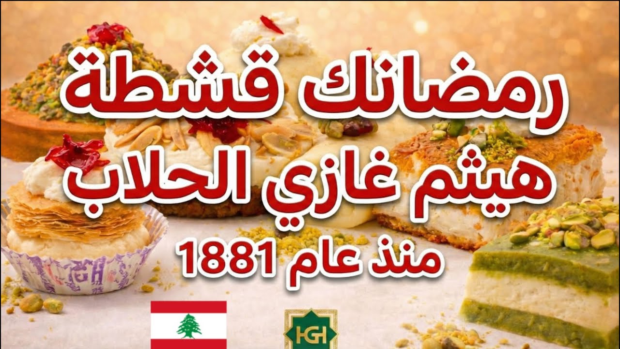 حلويات هيثم غازي الحلاب منذ عام 1881... رمضانك قشطة 🇱🇧♥️