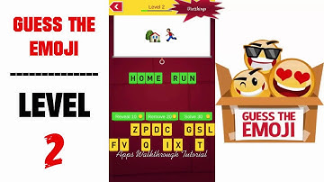 Guess The Emoji Level 2 - All Answers - Walkthrough ( By GMonks Entertainment )