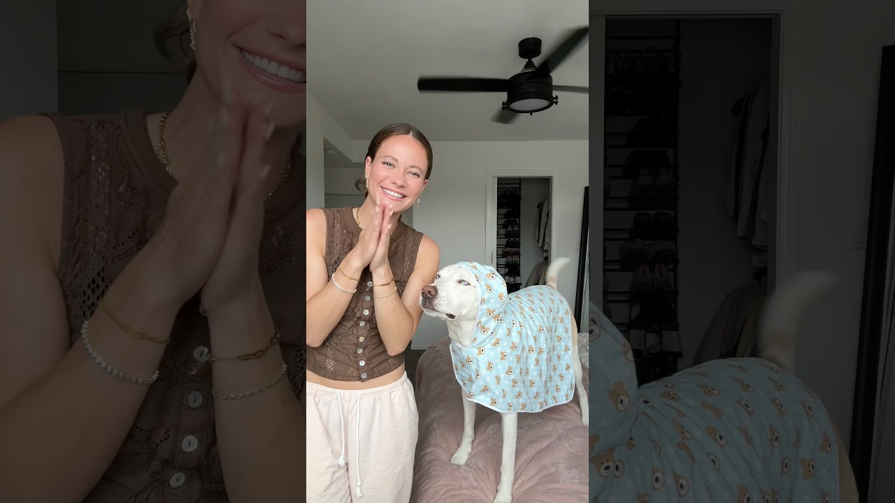 I bought my dog a bathrobe! I added it to my Amazon storefront🔗 