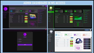 Admin Dashboard in Ms access (WITH SOURCECODE)