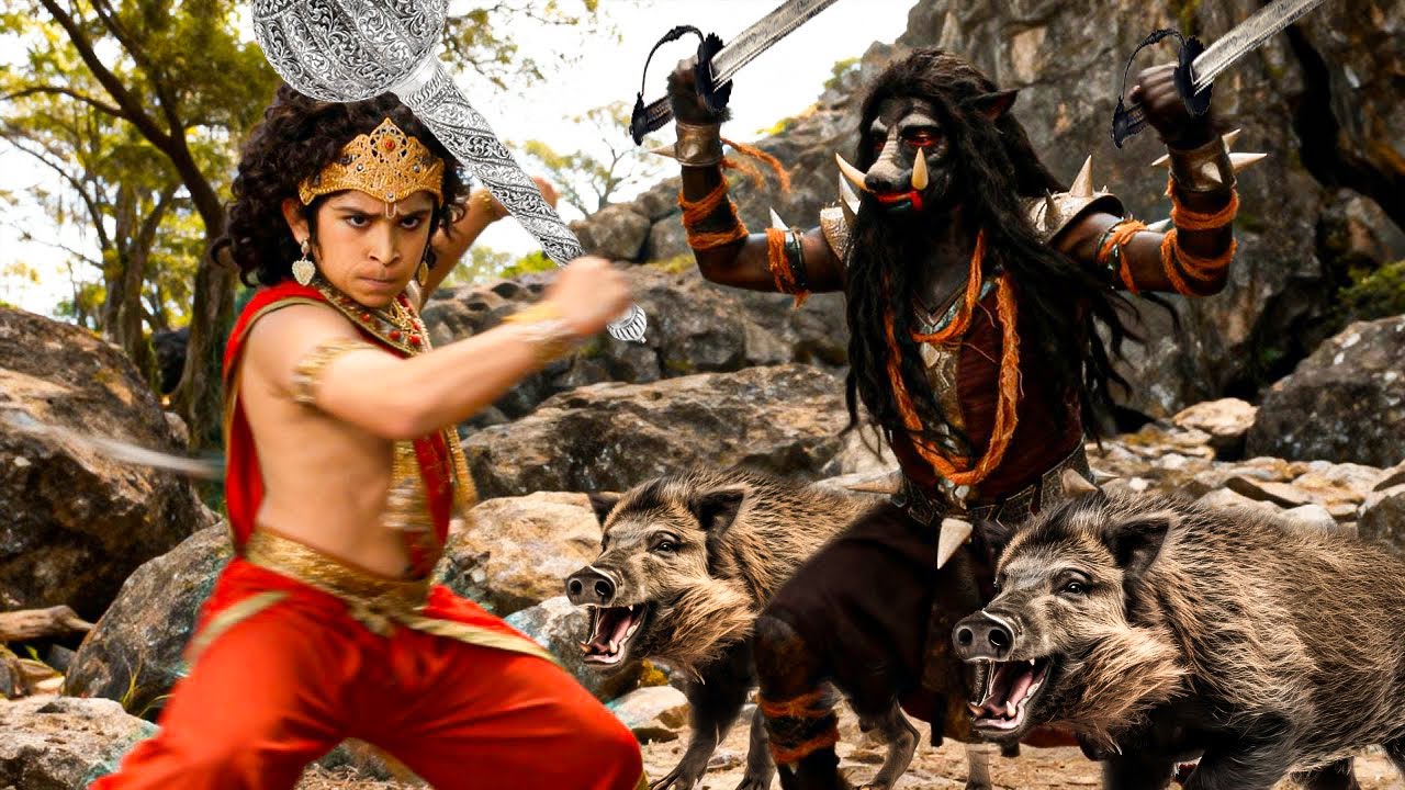 बाल मारुती ने कर्नासुर से किया शक्ति संग्राम || Sankat Mochan Mahabali Hanuman || 