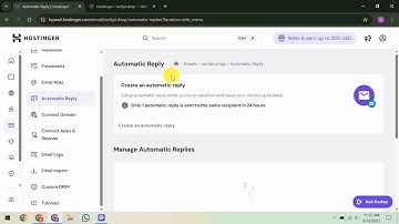 How To Configure Email Autoresponder in Hostinger