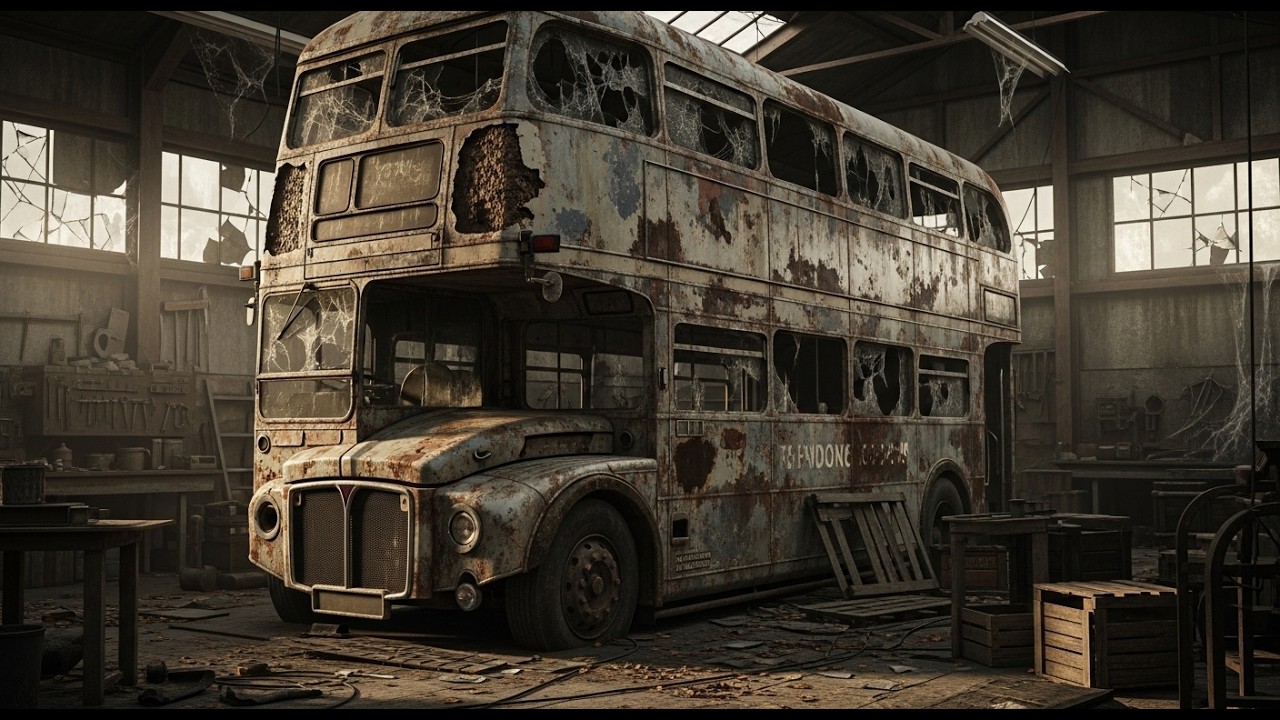 From Rust to Iconic Red Bus 😍 Satisfying ASMR Restoration