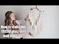 DIY Tassel Macrame Wall Hanging