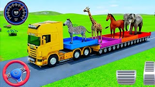 Farm Animal Transport Truck Driving 3D | Zoo Animal Cargo Truck Driver - Android Gameplay #3 screenshot 4