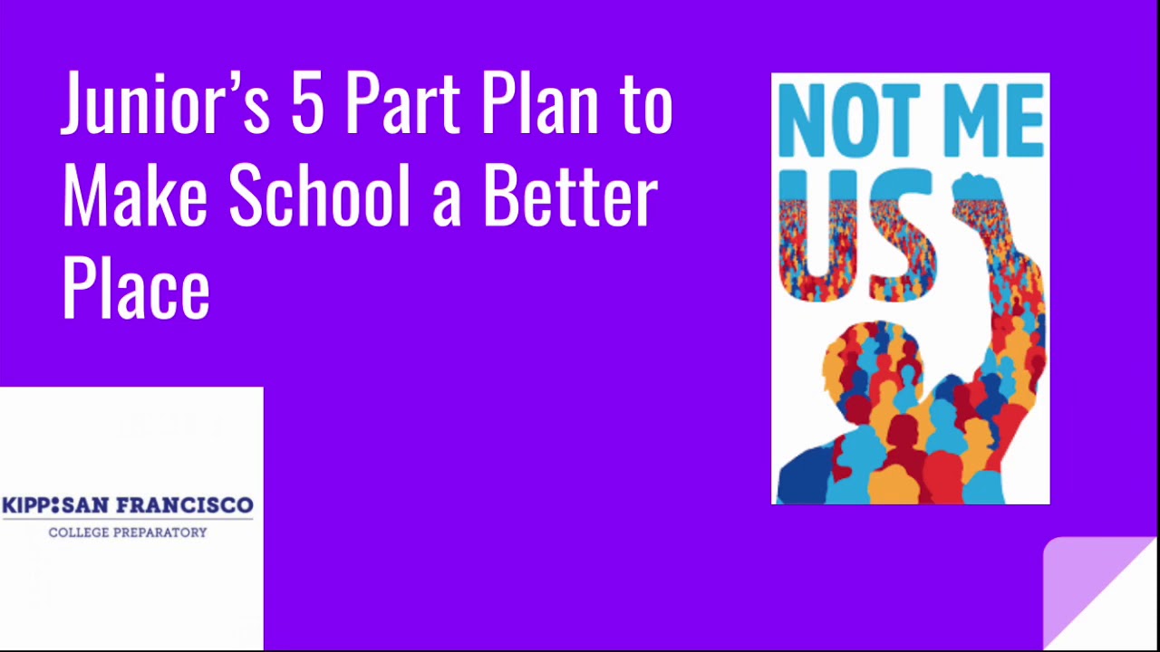 Juniors Plan to Make School a Better Place - YouTube