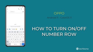 How to Turn On/Off Number row - Oppo [Android 11 - ColorOS 11]