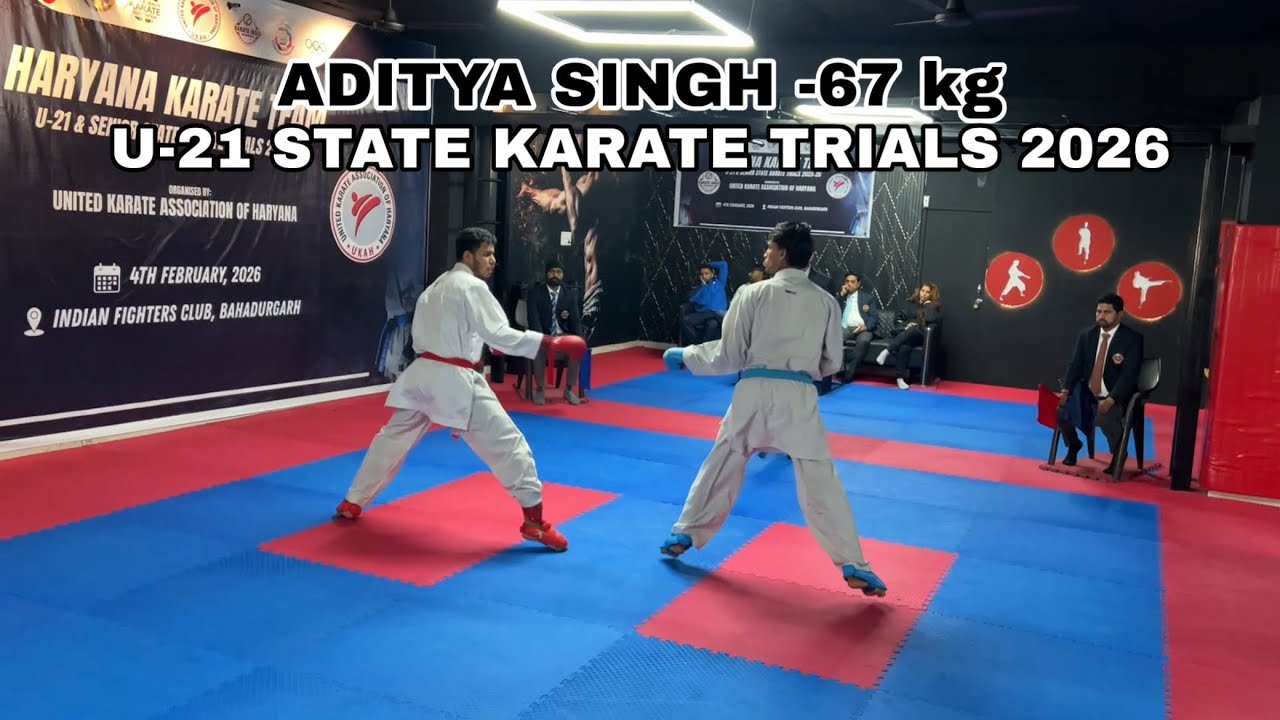 ADITYA SINGH -67 kg || U-21 & SENIOR KARAYE TRIALS 2026 || XYZ KARATE