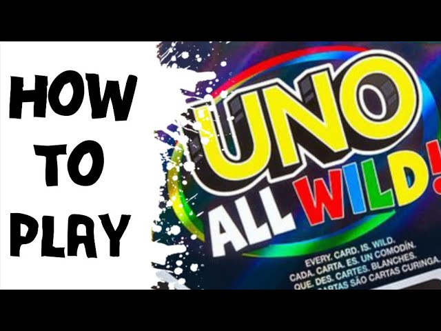 How To Play Uno All Wild Card Game - Youtube