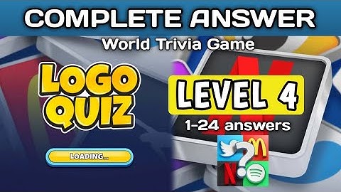 Logo Quiz, World trivia game. level 4 answers #logoquiz