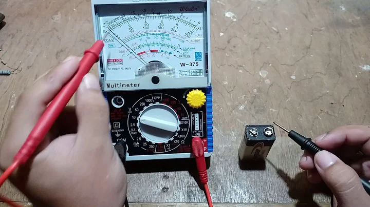 Measuring DC voltage using Analog Multimeter