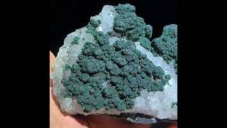 Video preview: Dark Green Malachite with Quartz — Laos | Natural Mineral Specimen