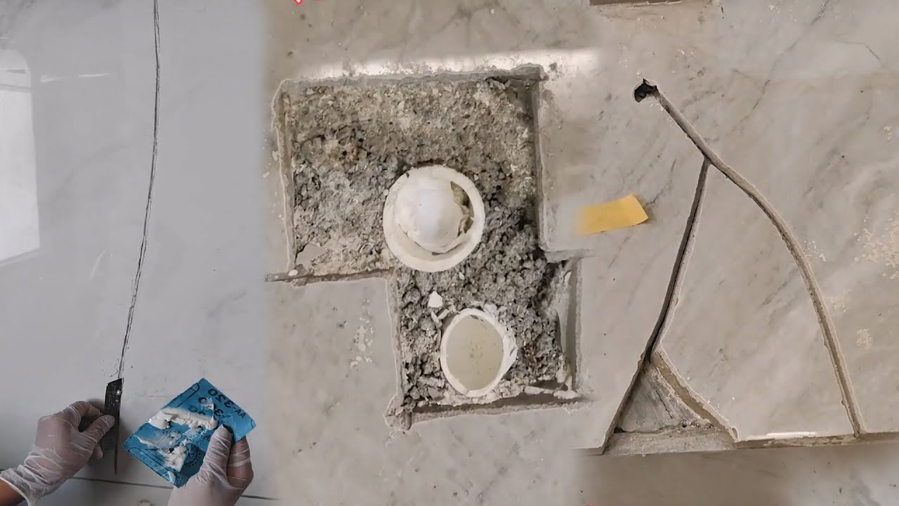 Tile Crack Repair & Tile Hole Mistake Repair Amazing RESTORATION