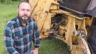 John Deere 310D Backhoe Swing Tower Repair