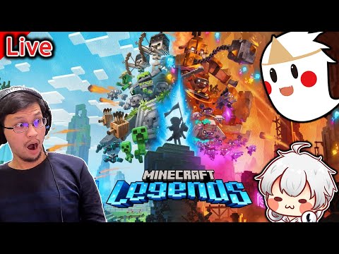 我的世界 傳奇(Minecraft Legends) | 感謝微軟官方！來跟鬼鬼、羽毛一起體驗《秀康直播》