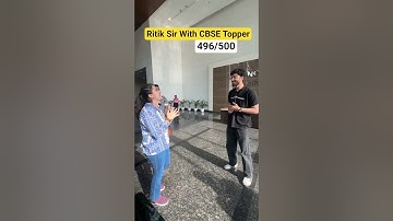 Ritik Sir With Class 10th CBSE Topper ❤️ #physicswallah #class10