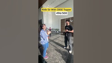 Ritik Sir With Class 10th CBSE Topper ❤️ #physicswallah #class10