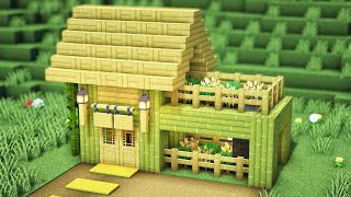 Minecraft: How to build a Small Bamboo House