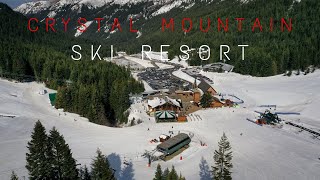 Crystal Mountain Ski Resort near Mt. Rainier and Seattle, Washington 4K