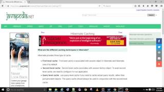 What are the different caching techniques in hibernate? | javapedia.net Net Worth