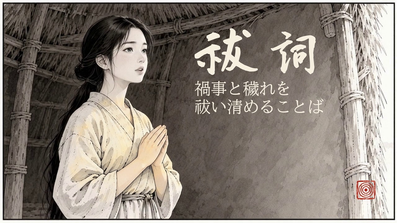 Harae Kotoba (祓詞) — a Japanese Shinto chant of purification, as