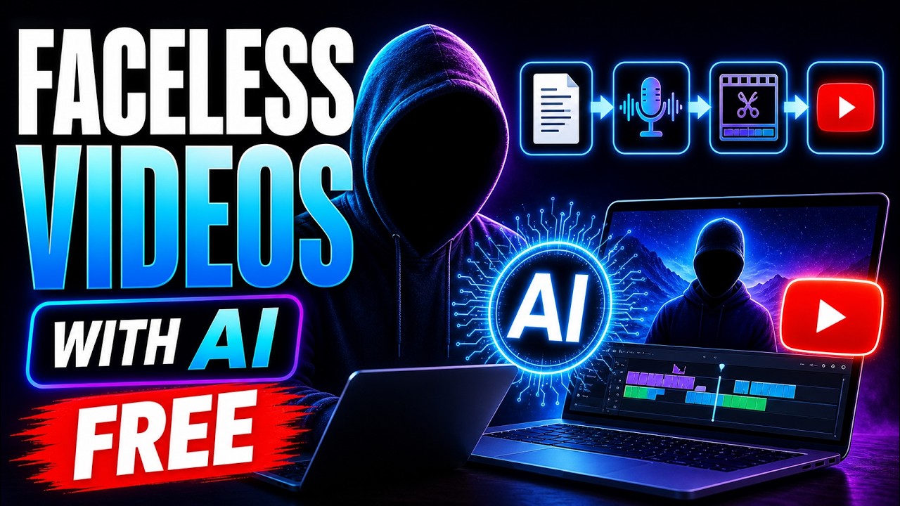 How to Make Faceless YouTube Videos with AI for FREE | No Camera Needed ...