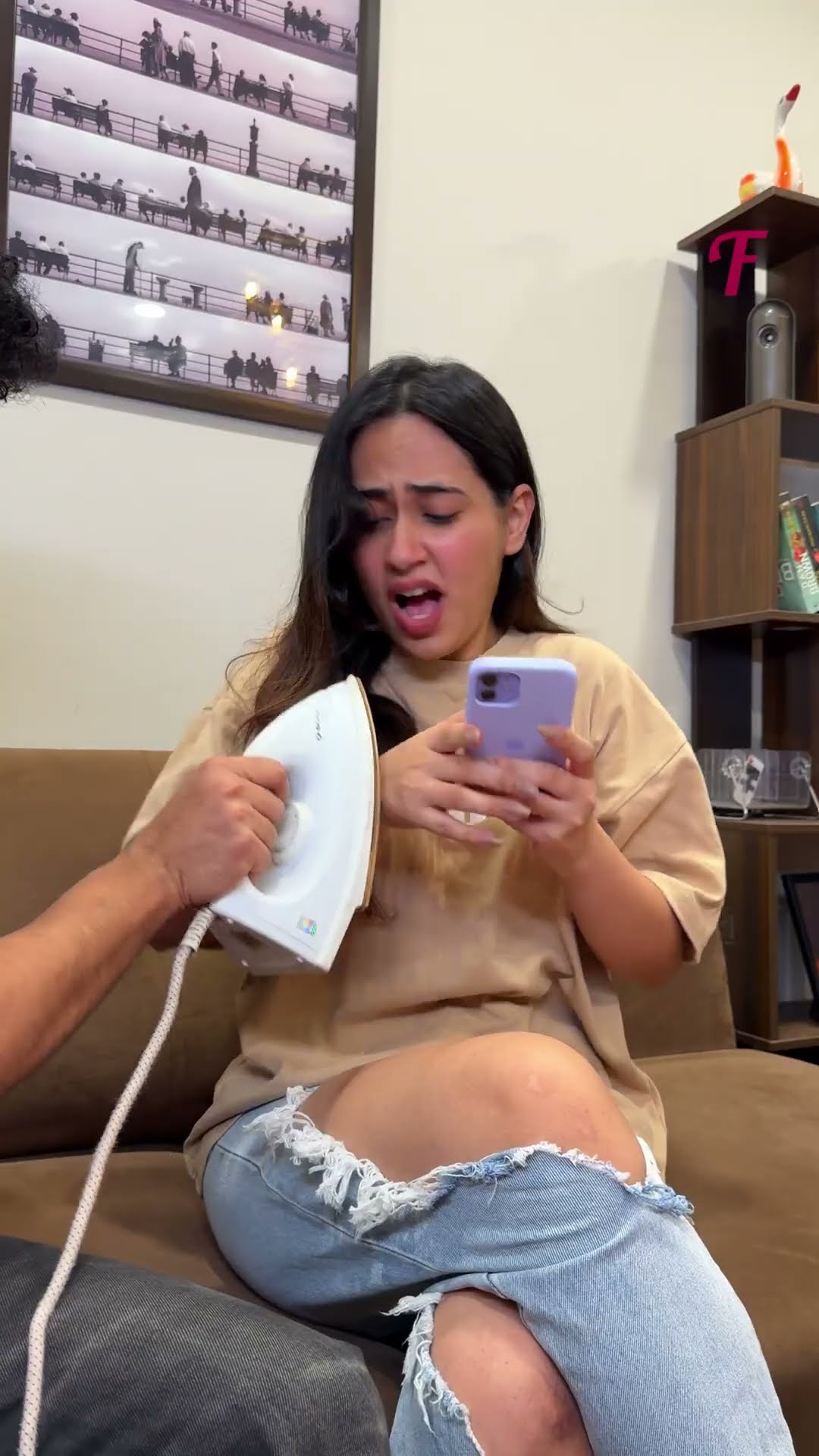 She Thought It Was Real, But the Iron Wasn't Even Plugged In! #shorts