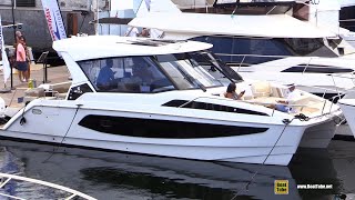 2022 Aquila 36 Sport Power Catamaran - Walkaround Tour - 2021 Fort Lauderdale Boat Show
