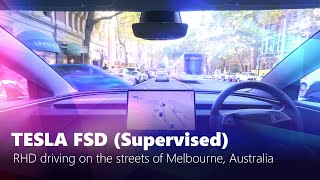 Live reaction to Teslas FSD (Supervised) RHD in Melbourne, Australia